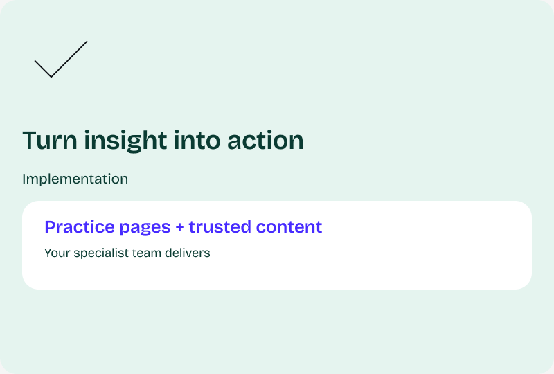 Docwise AI visibility &mdash; improve illustration